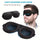 1pc Unisex Sleep Mask, 3D Light Blocking Eye Mask, Comfortable Polyester, Ideal for Supine and Side Sleepers Eyepatch